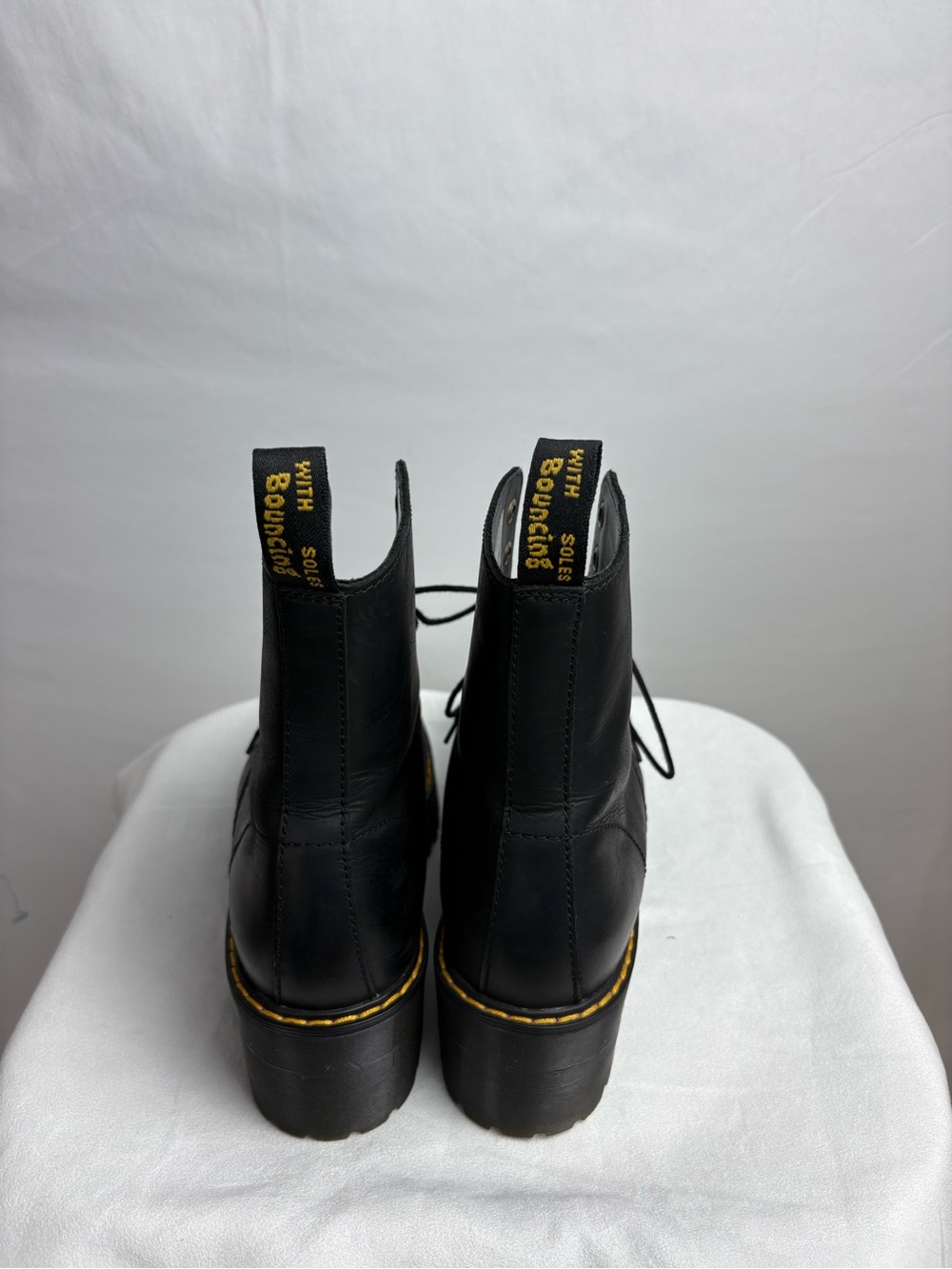 Dr. Martens Black Lace-Up Combat Boots - Picture 6 of 10